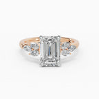 Anillo de compromiso VESTA esmeralda clúster
