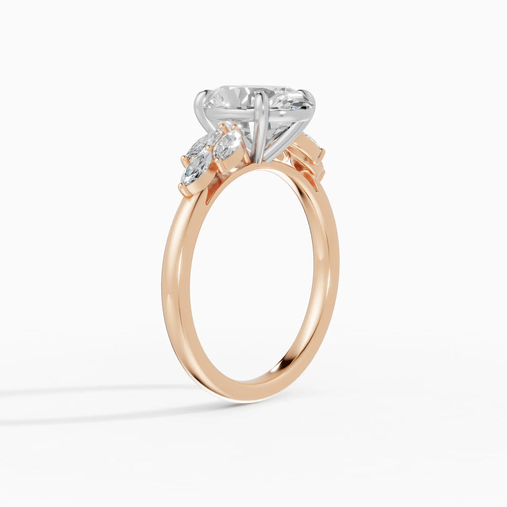 Anillo de compromiso VESTA oval clúster