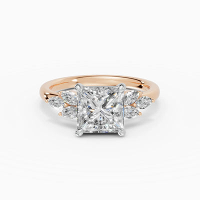 Anillo de compromiso VESTA princesa clúster