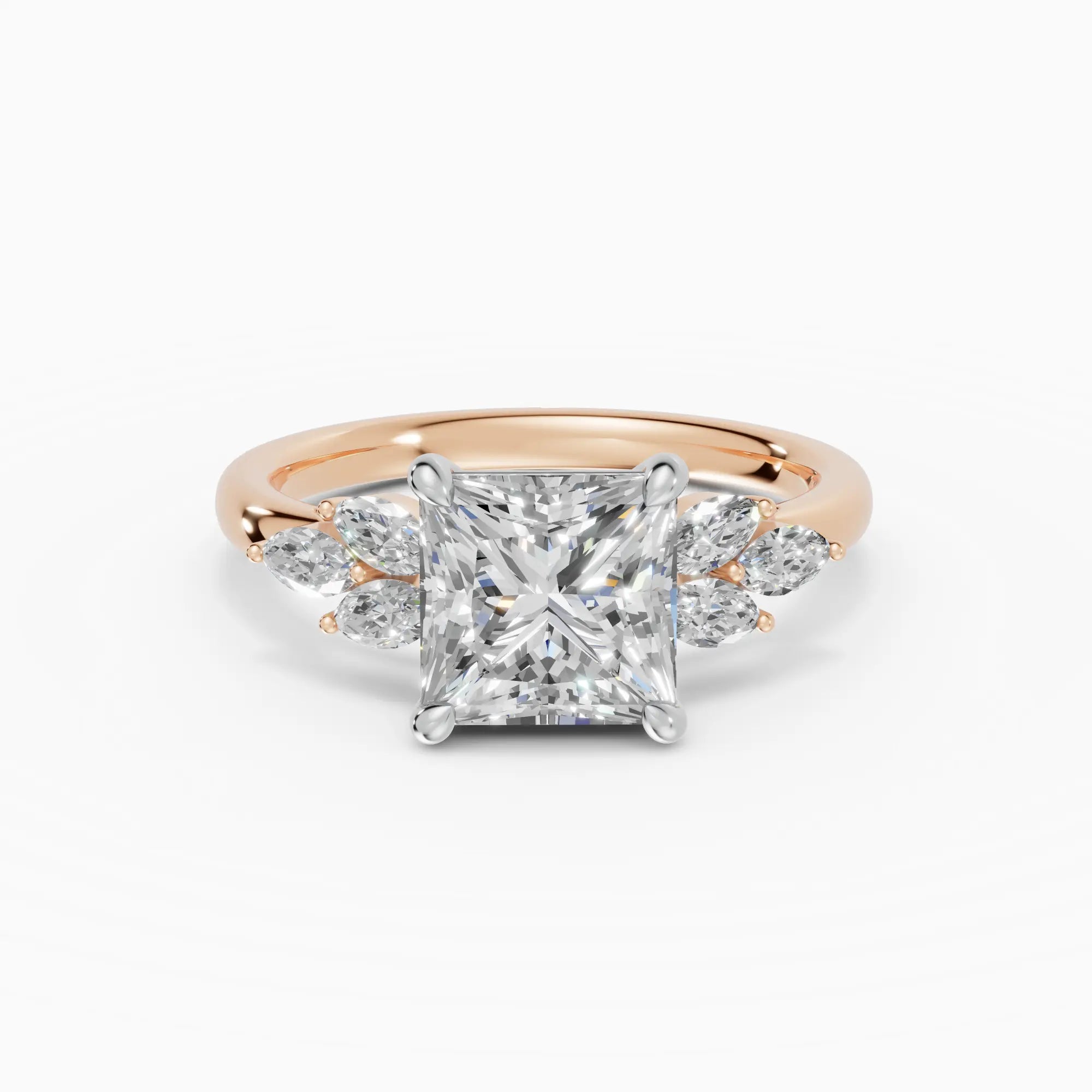 Anillo de compromiso VESTA princesa clúster