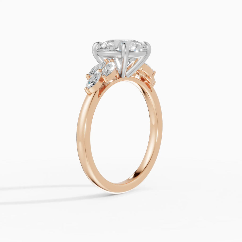 Anillo de compromiso VESTA brillante clúster