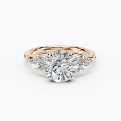 Anillo de compromiso VESTA brillante clúster - galería