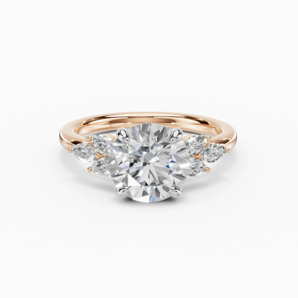 Anillo de compromiso VESTA brillante clúster - galería