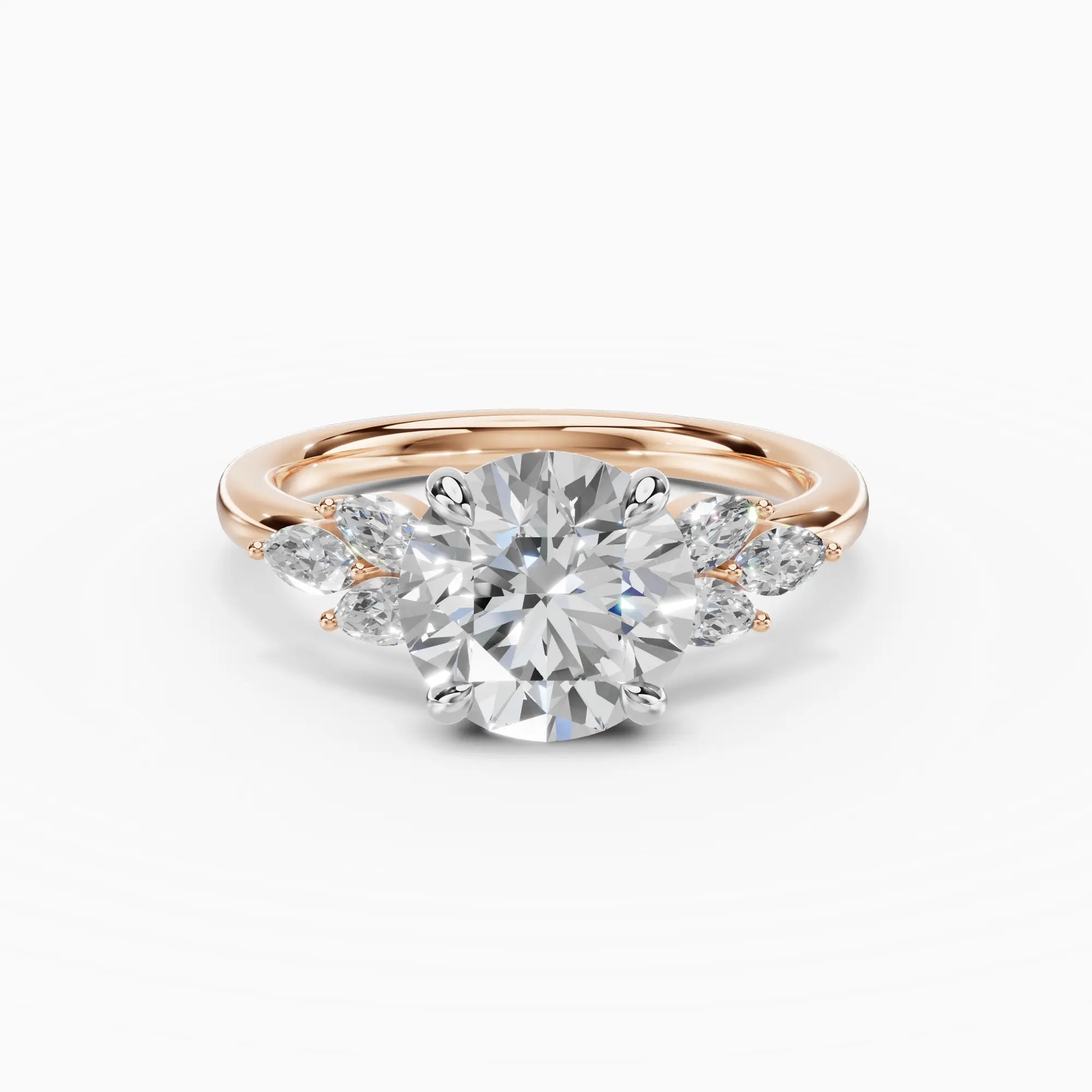 Anillo de compromiso VESTA brillante clúster - galería