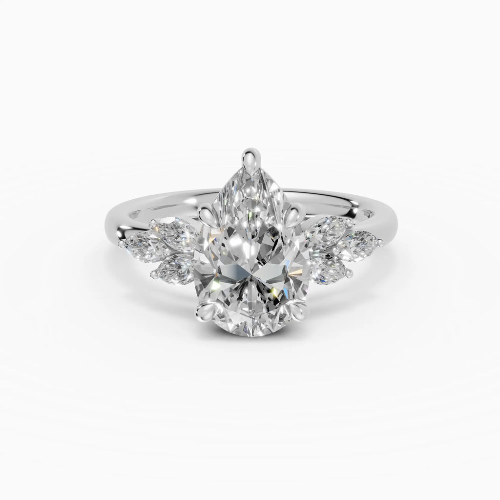 Anillo de compromiso VESTA pera clúster - detalle banda