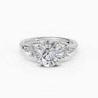 Anillo de compromiso VESTA brillante clúster - detalle banda