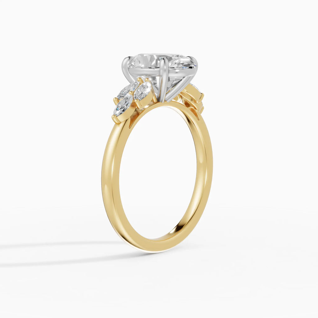 Anillo de compromiso VESTA oval clúster