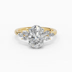 Anillo de compromiso VESTA oval clúster