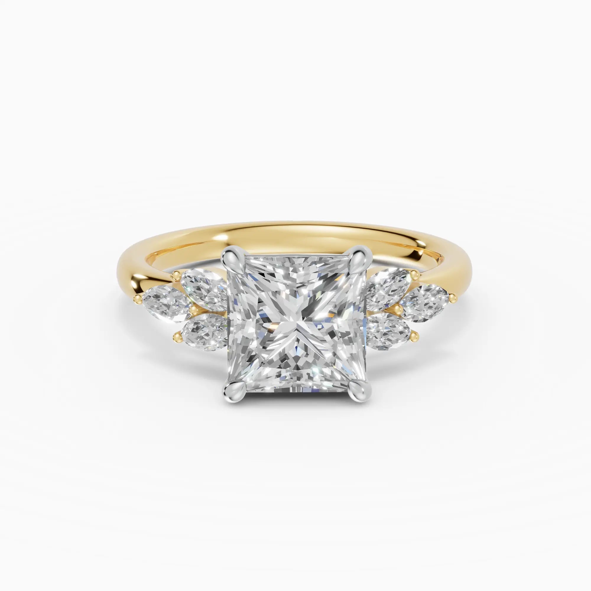 Anillo de compromiso VESTA princesa clúster