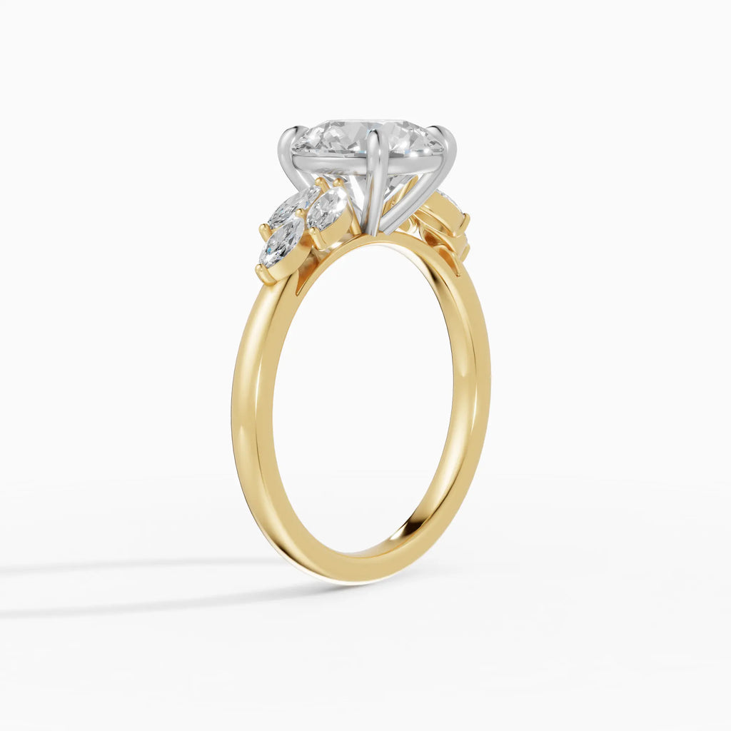 Anillo de compromiso VESTA brillante clúster