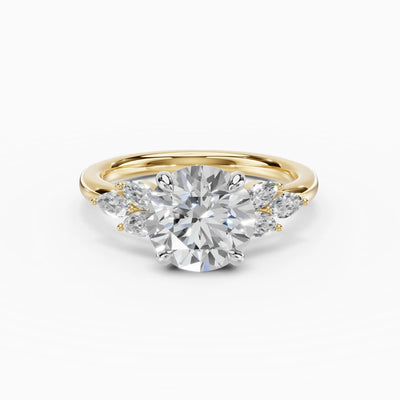 Anillo de compromiso VESTA brillante clúster