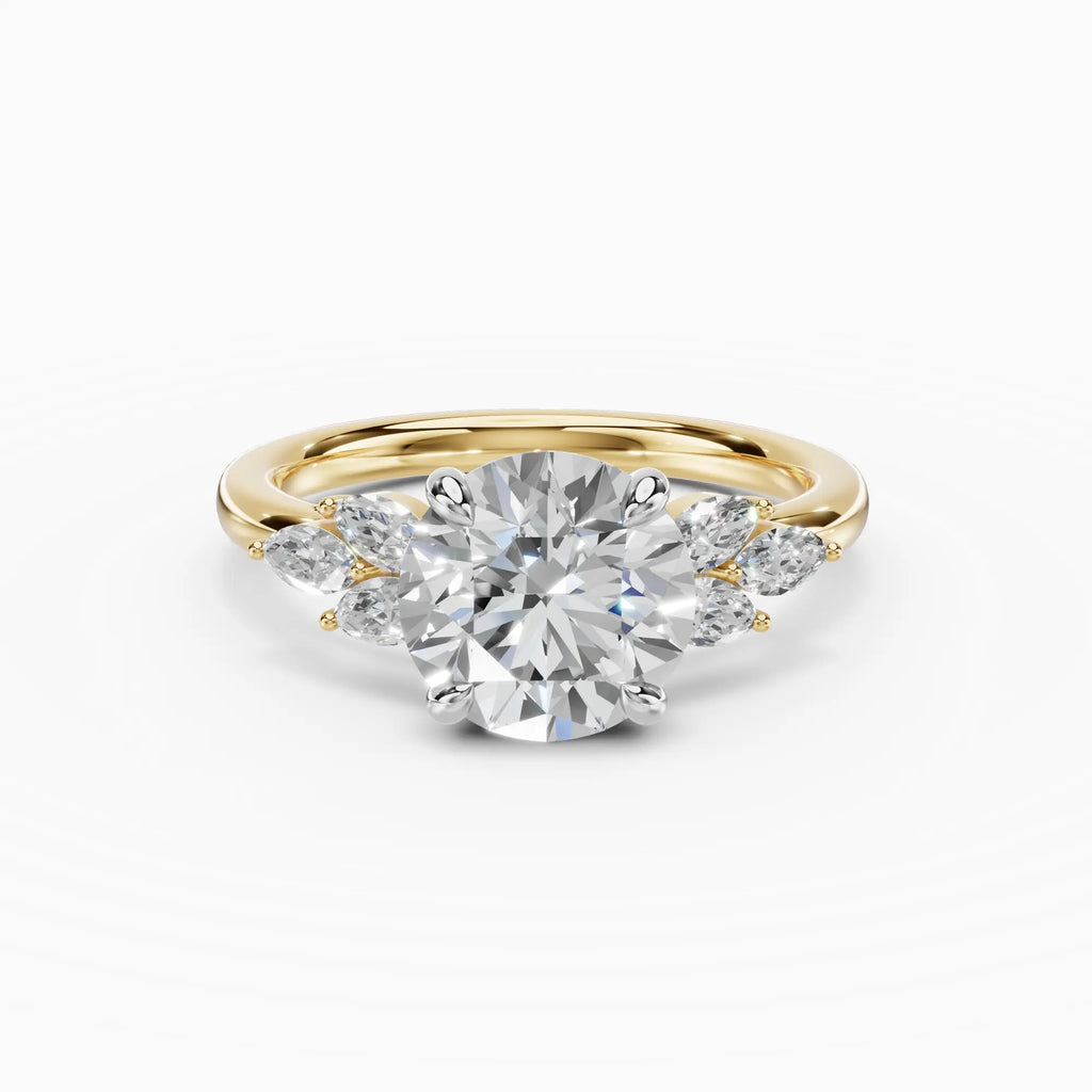 Anillo de compromiso VESTA brillante clúster