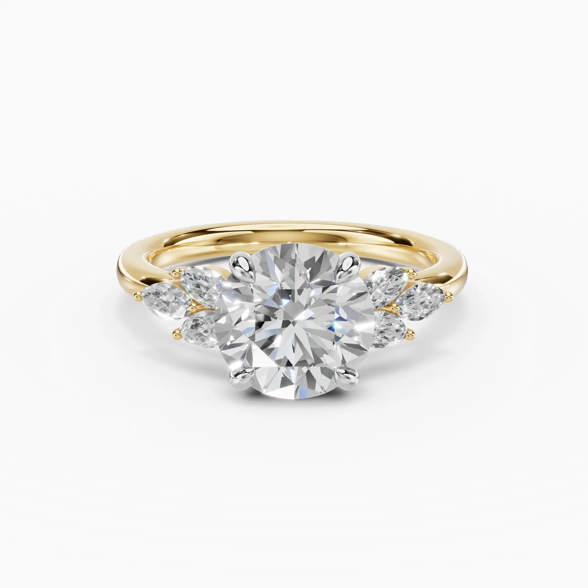 Anillo de compromiso VESTA brillante clúster