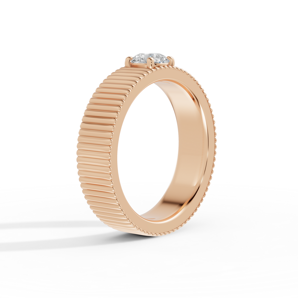 ATLAS | Anillo compromiso maxi 5mm brillante