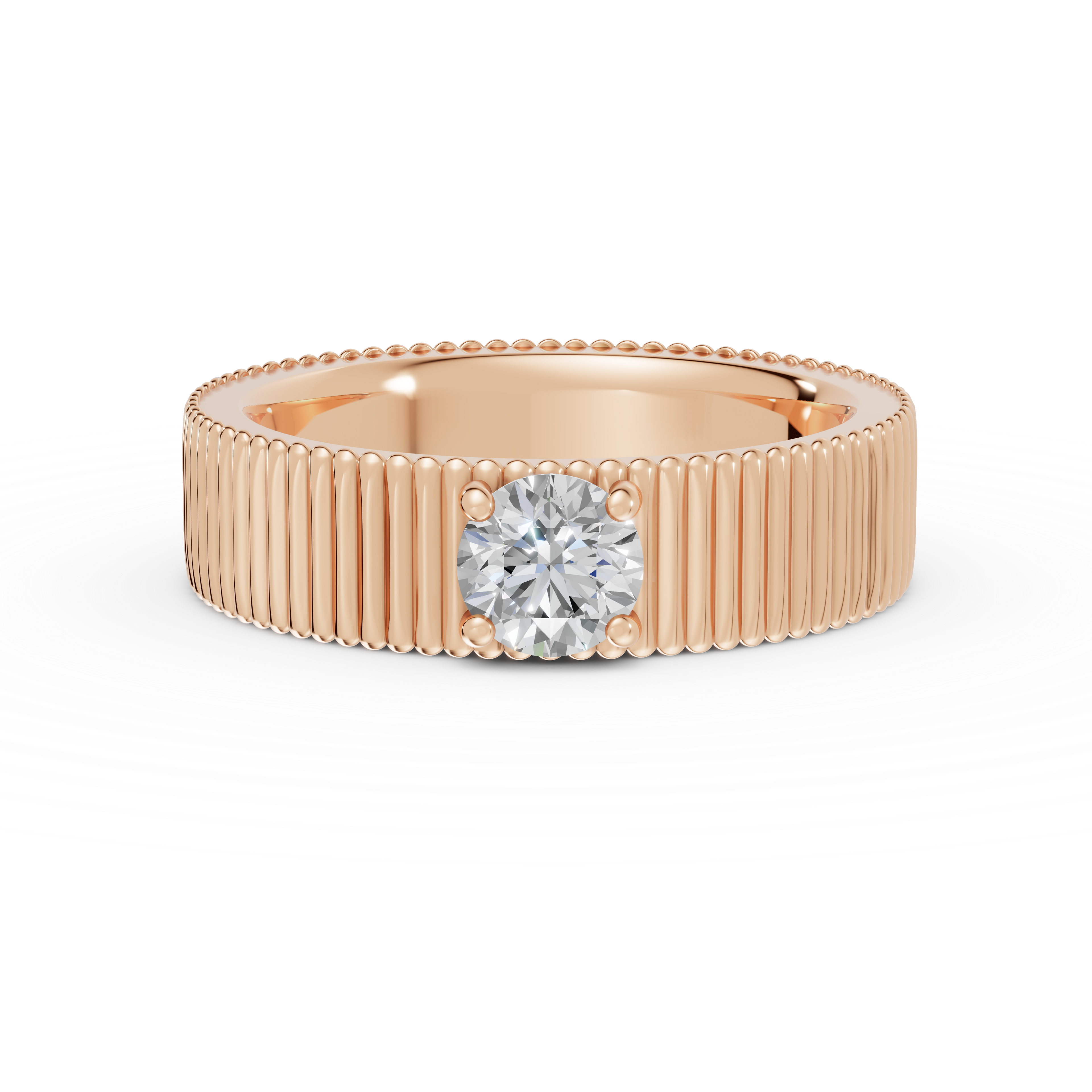 ATLAS | Anillo compromiso maxi 5mm brillante