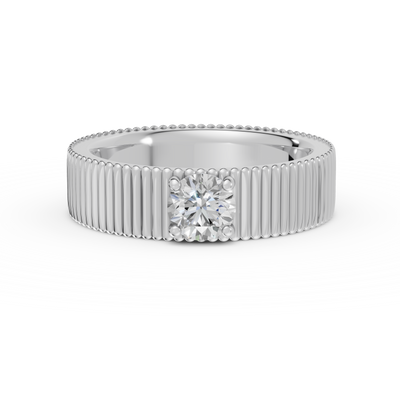 ATLAS | Anillo compromiso maxi 5mm brillante