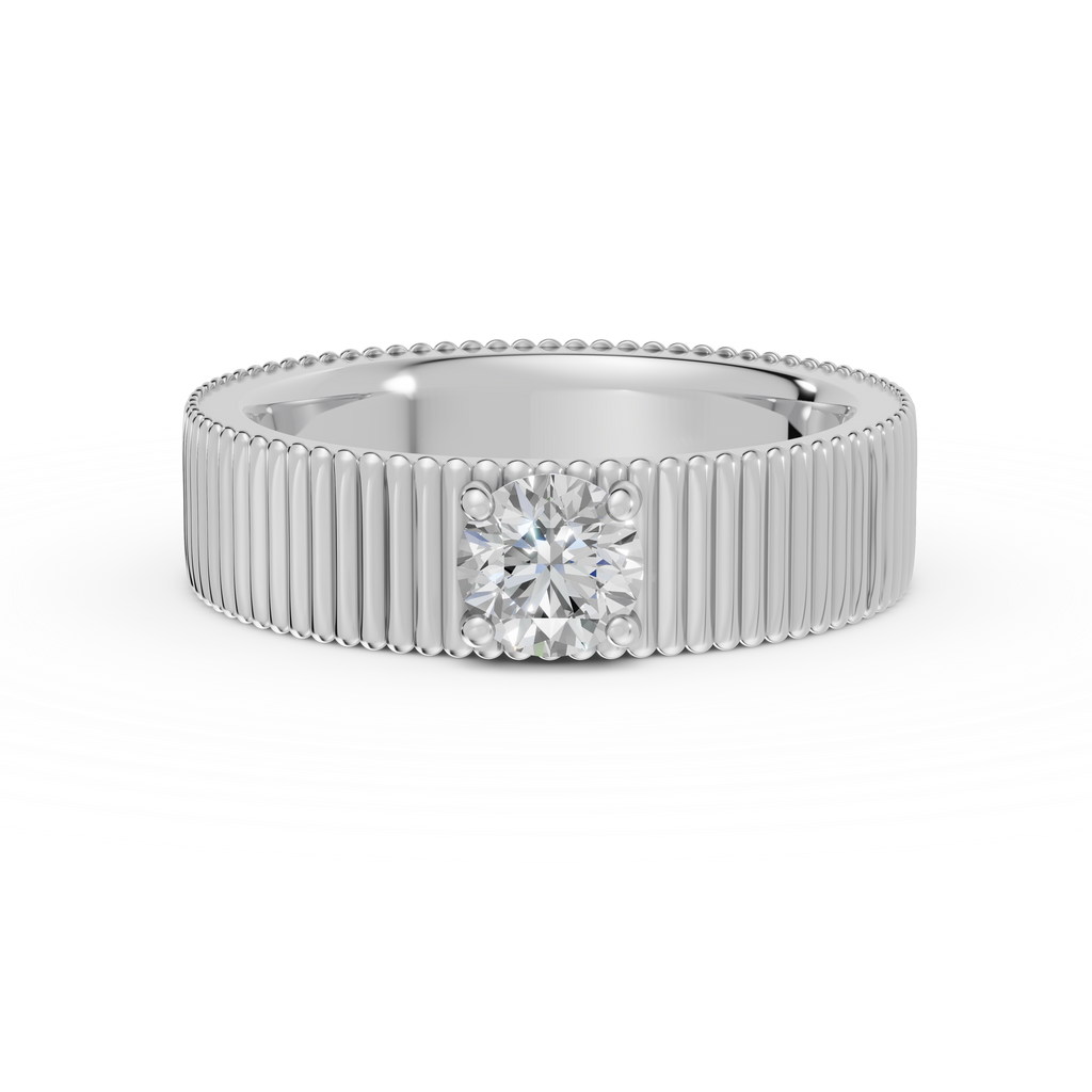 ATLAS | Anillo compromiso maxi 5mm brillante