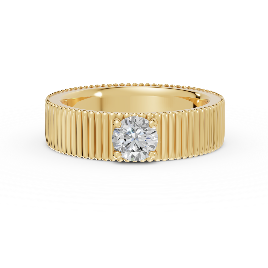 ATLAS | Anillo compromiso maxi 5mm brillante