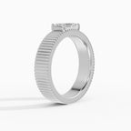ATLAS emerald cut engagement maxi 5mm east-west ring - band detail