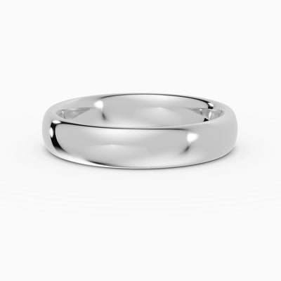 Alianza de boda ESSENTIA confort fit 4mm en oro amarillo 14k - perspectiva