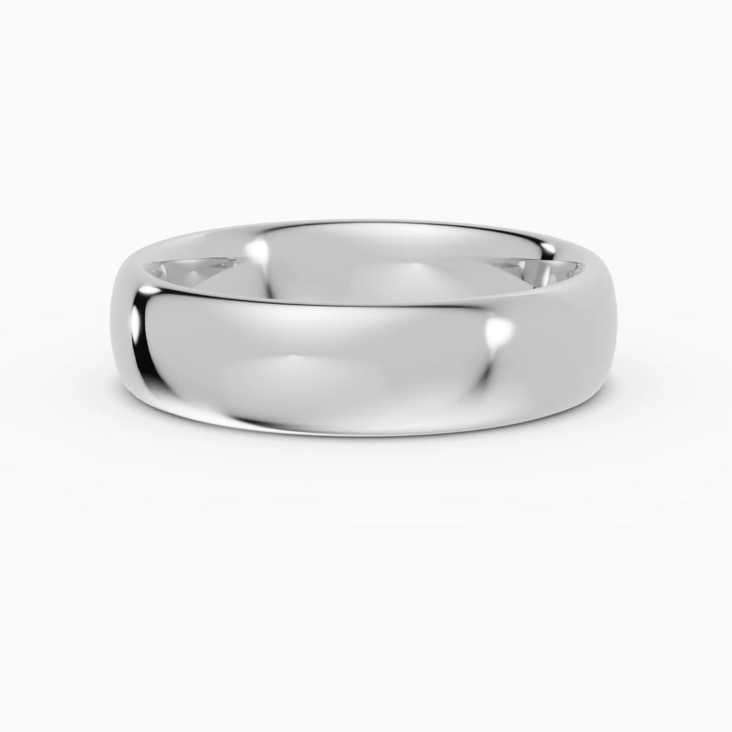 Alianza de boda ESSENTIA confort fit 5mm en oro amarillo 14k - perspectiva