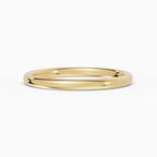 ESSENTIA comfort fit 2mm wedding band in 18k yellow gold