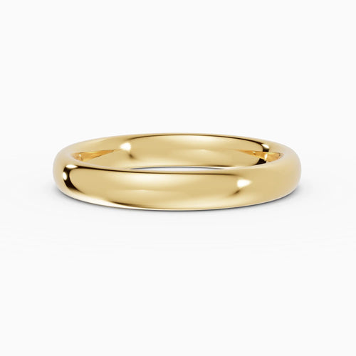 Alianza de boda ESSENTIA confort fit 3mm en oro amarillo 18k