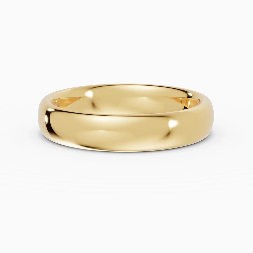 Alianza de boda ESSENTIA confort fit 4mm en oro amarillo 18k