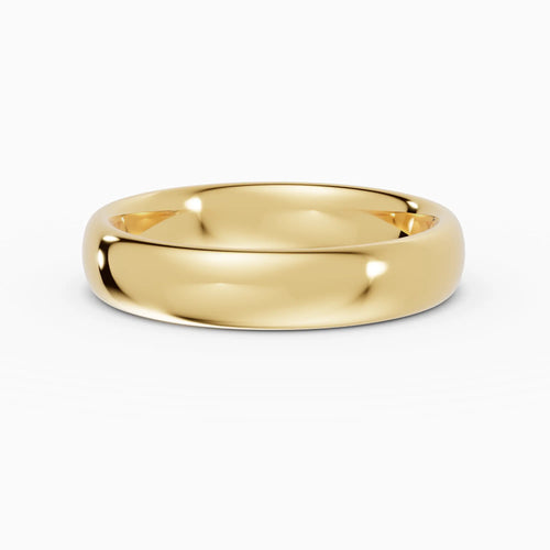 Alianza de boda ESSENTIA confort fit 4mm en oro amarillo 18k