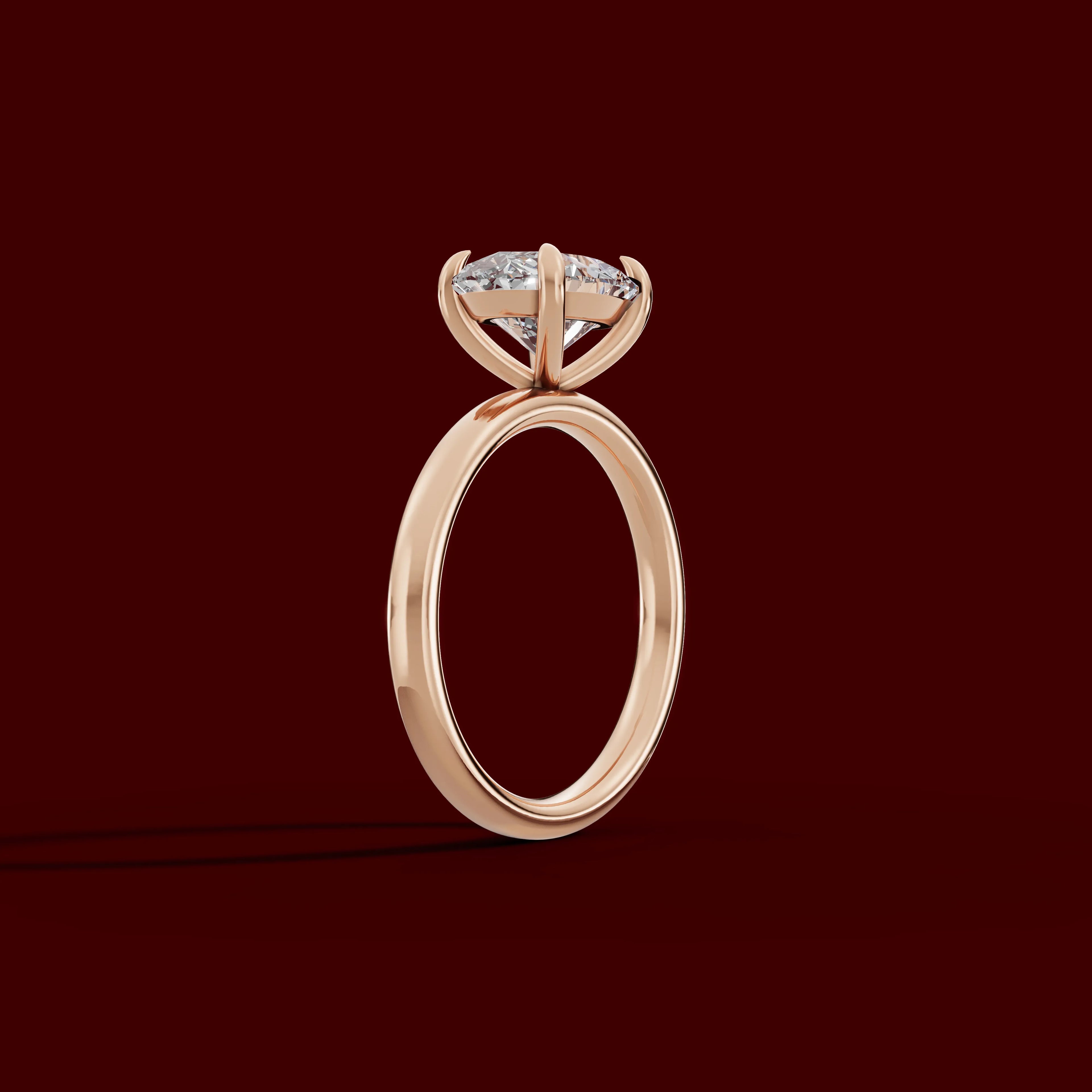 GAIA | Anillo solitario oval east west