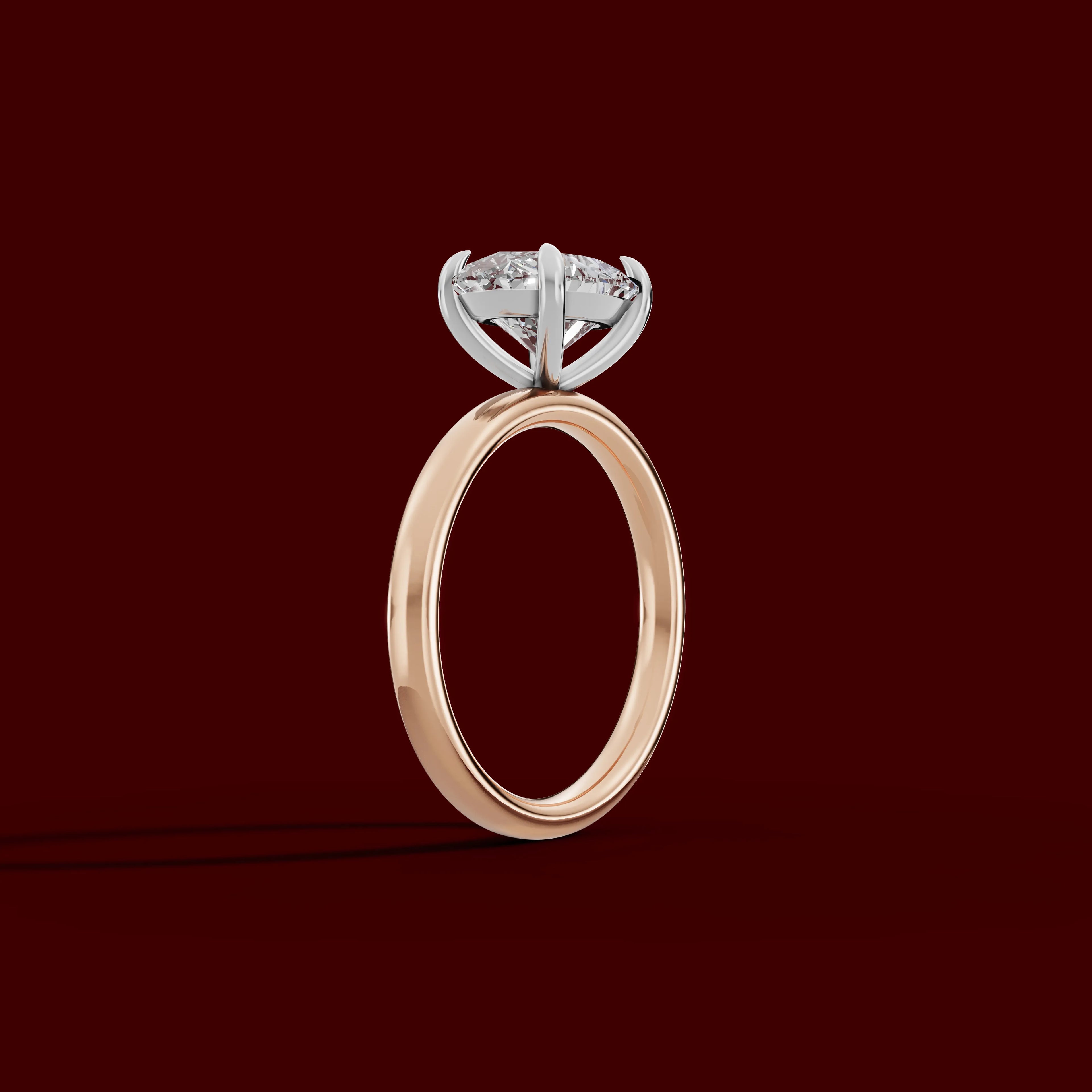 GAIA | Anillo solitario oval east west