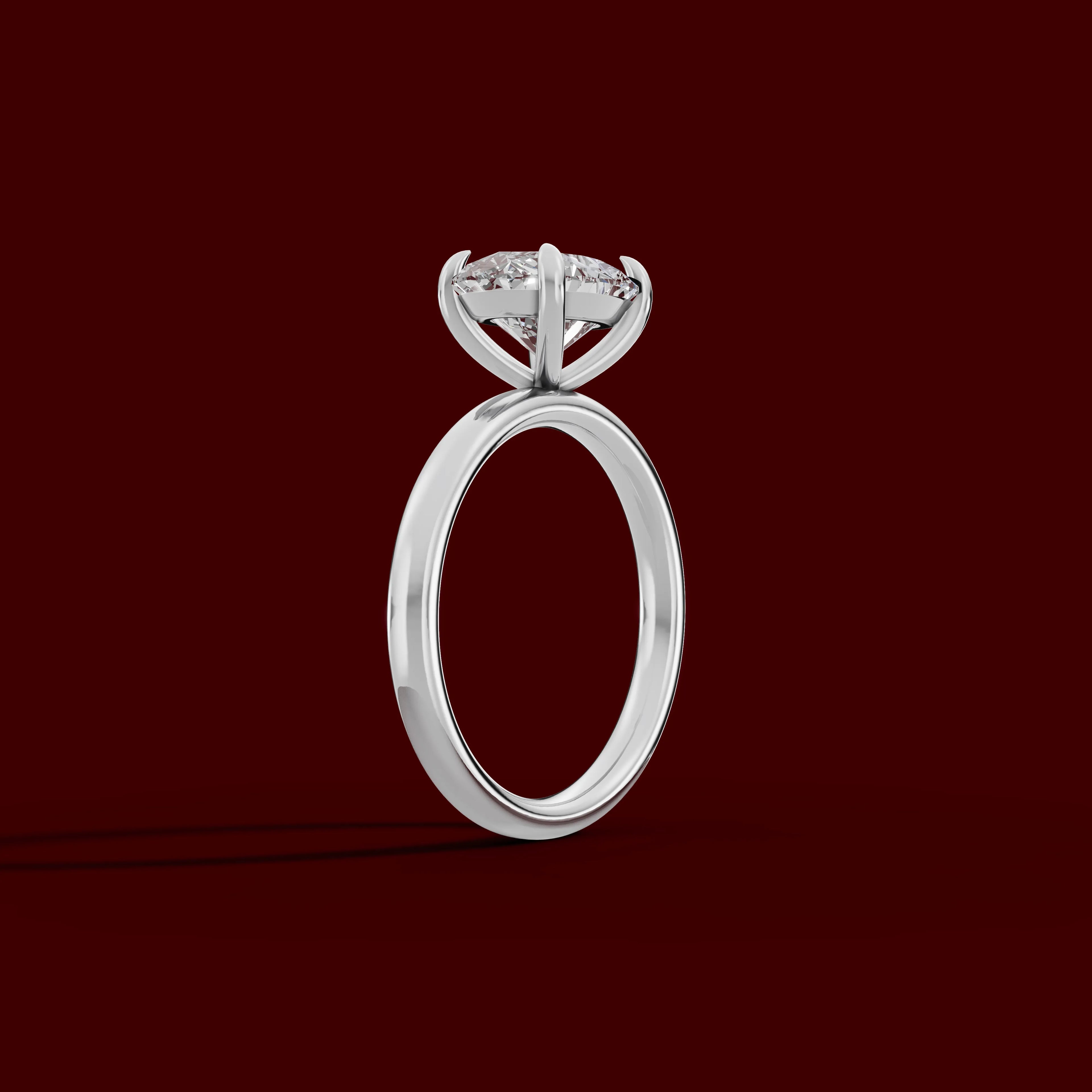 GAIA | Anillo solitario oval east west