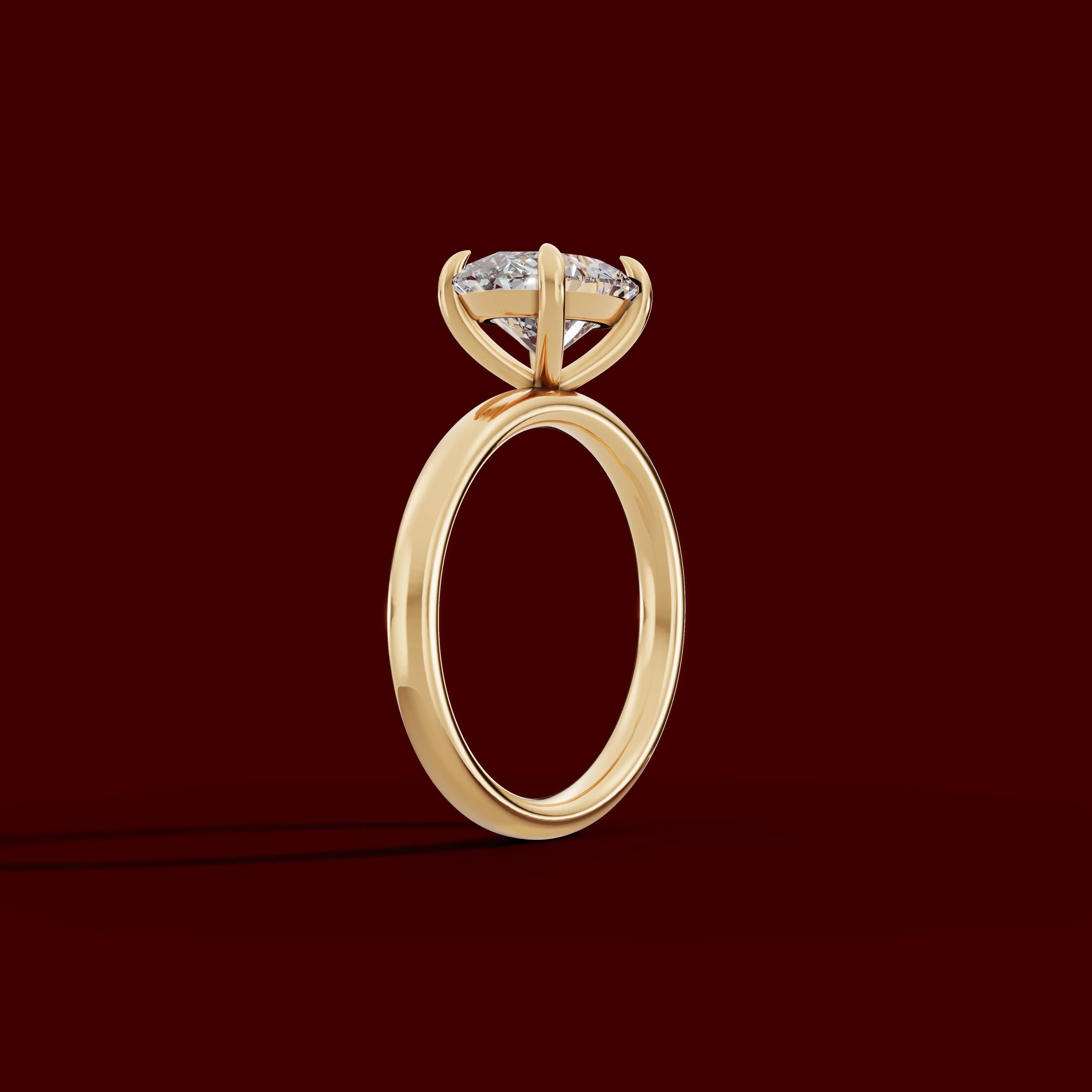 GAIA | Anillo solitario oval east west