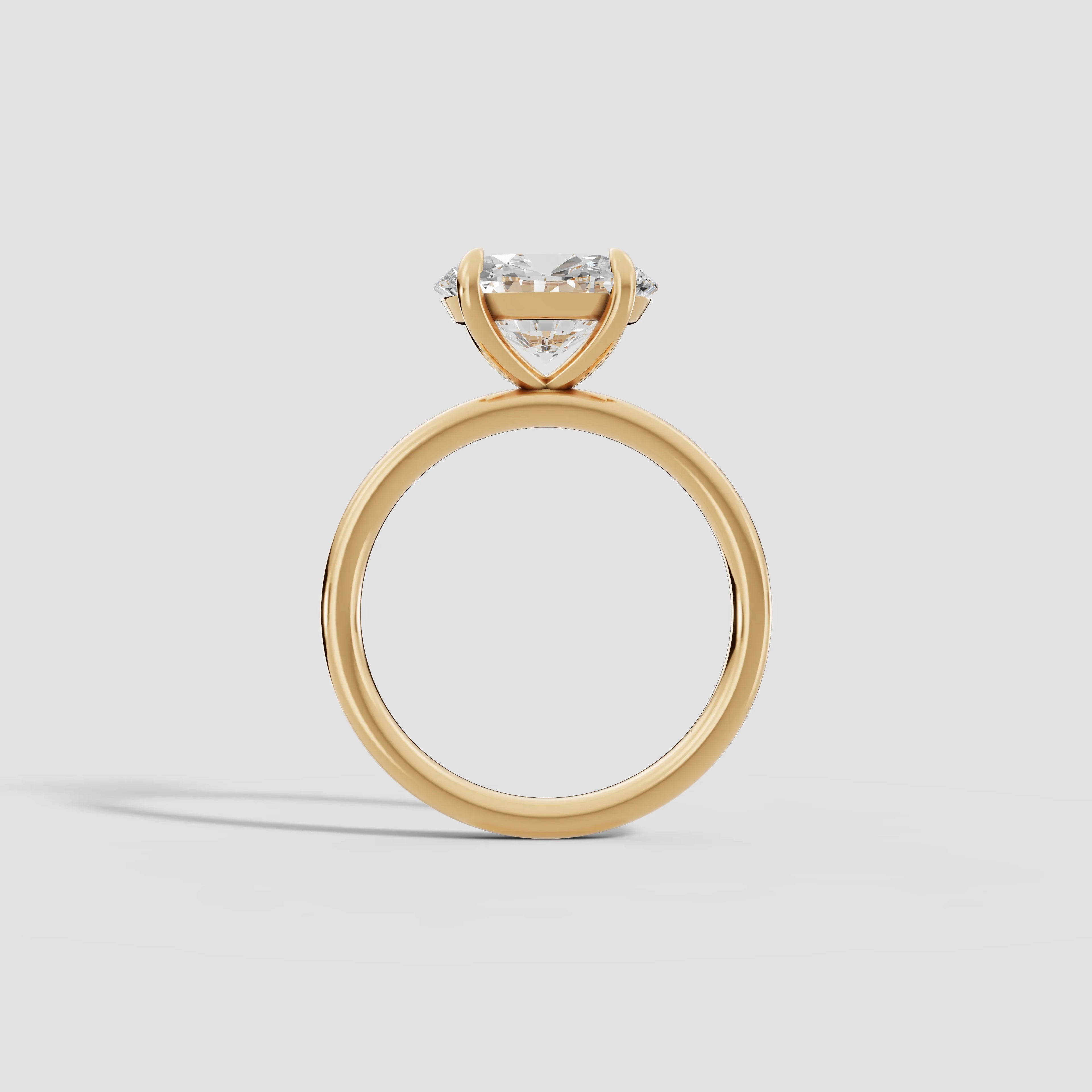 GAIA | Anillo solitario oval east west