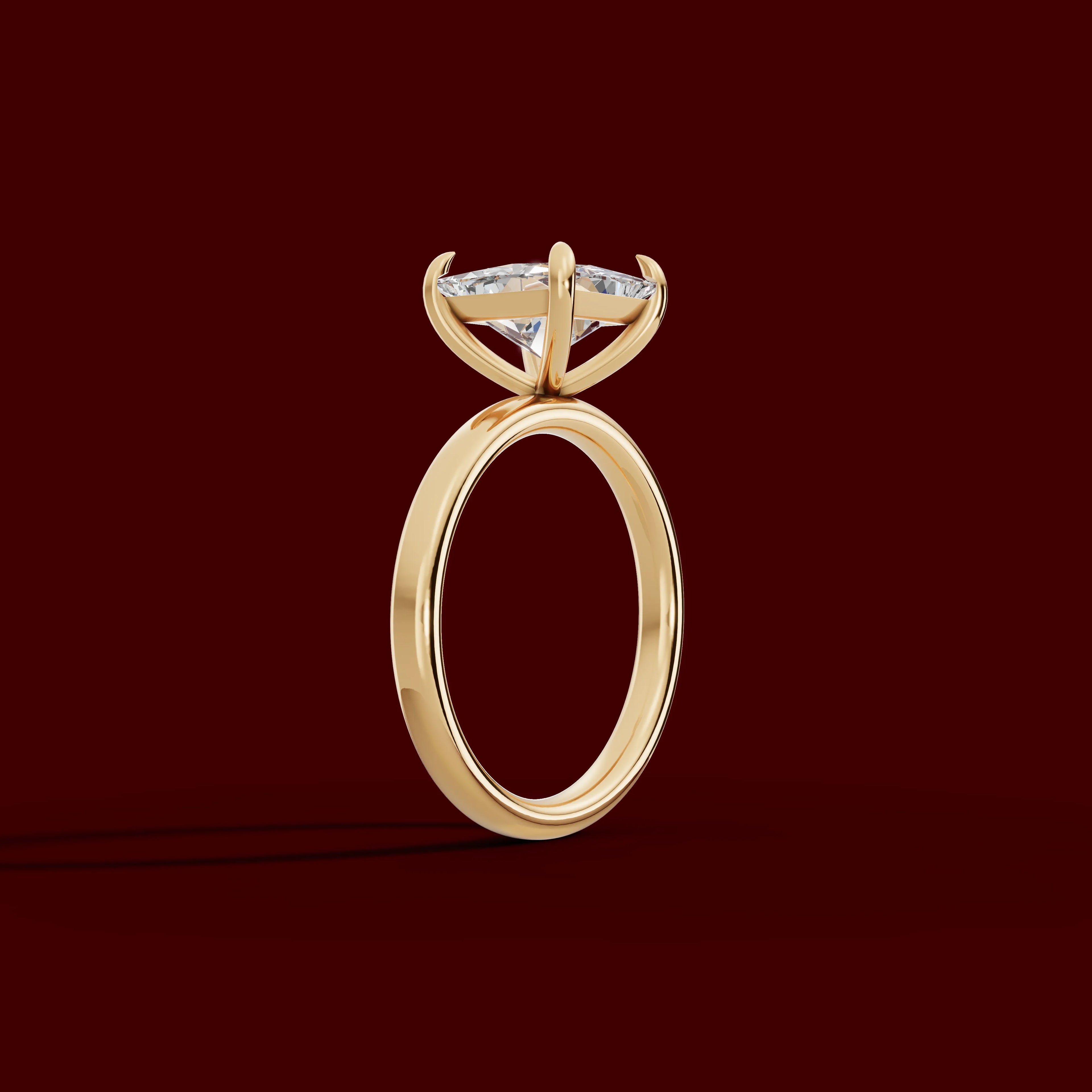 GAIA | Anillo solitario princesa