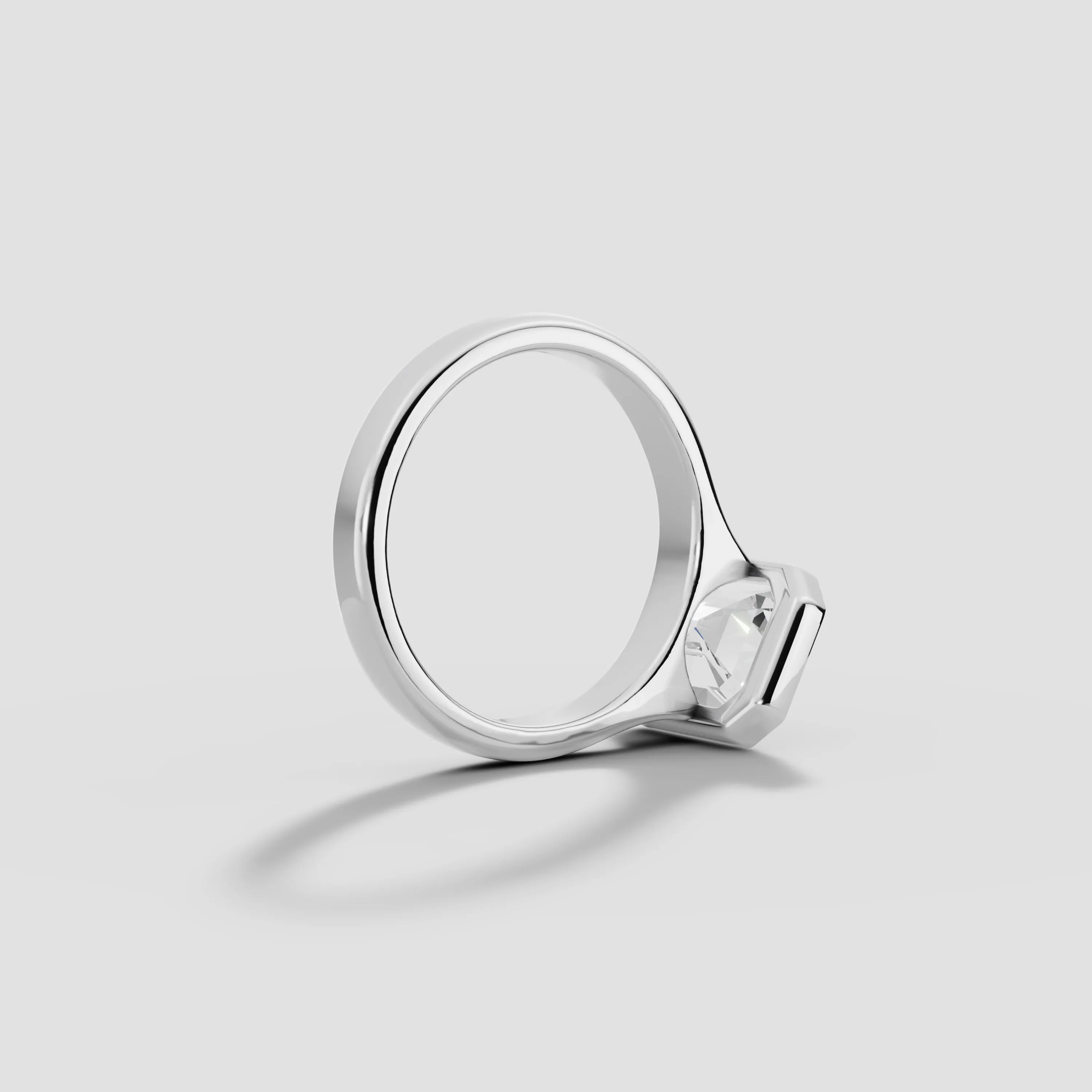 HERA | Anillo solitario esmeralda biselado