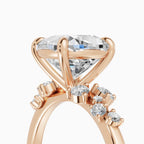 JASMINE cushion cluster engagement ring - lifestyle