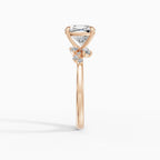 JASMINE cushion cluster engagement ring - context