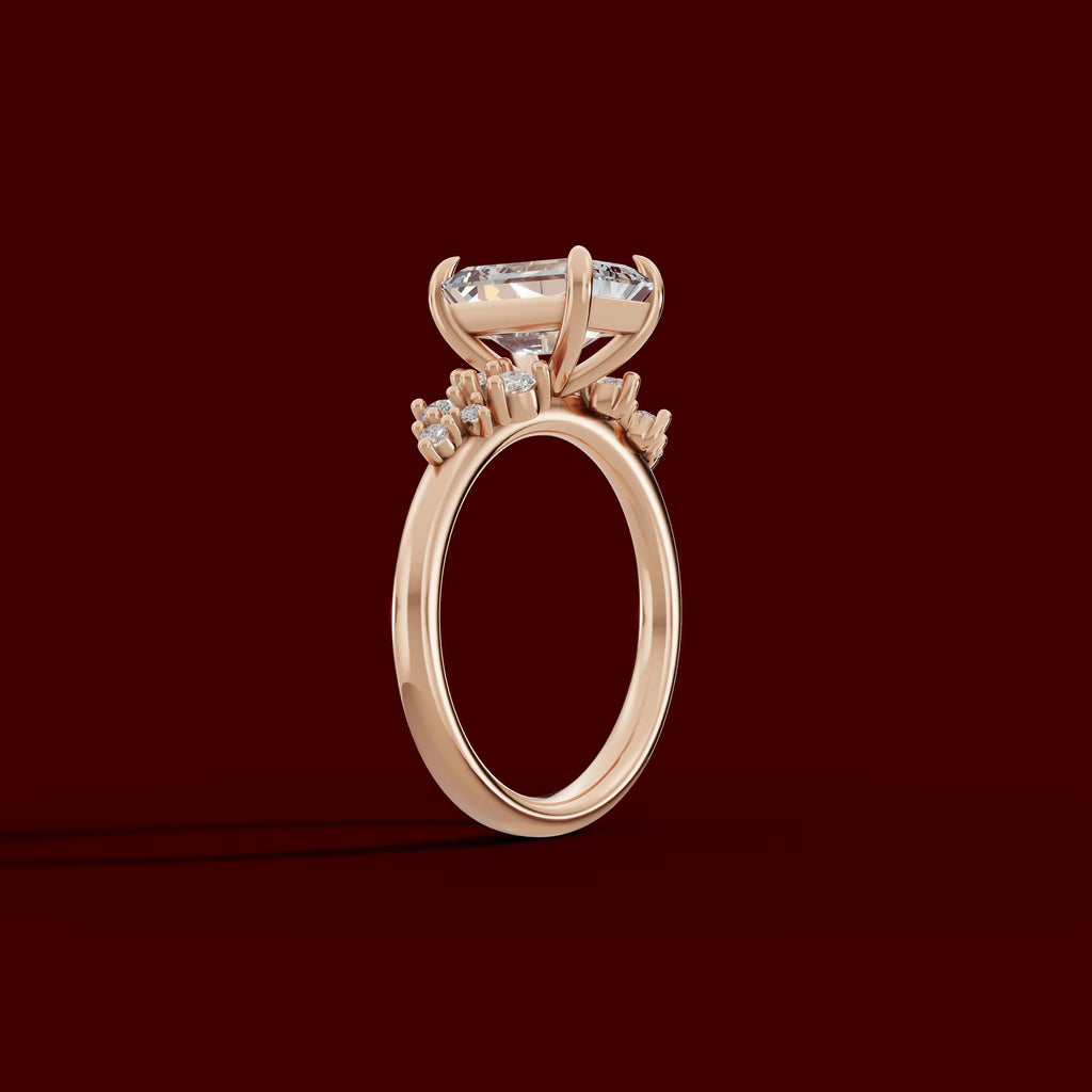 JASMINE | Anillo clúster esmeralda