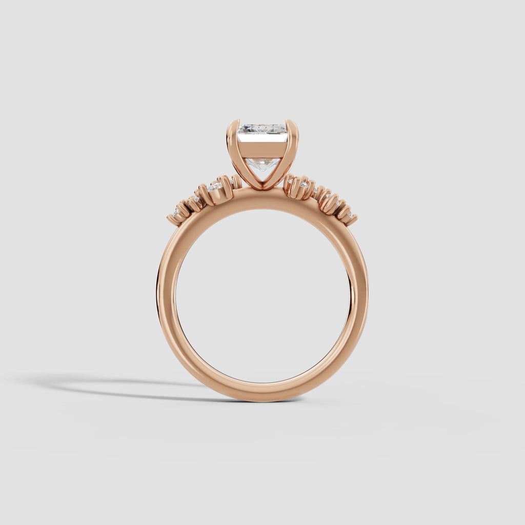 JASMINE | Anillo clúster esmeralda