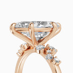 JASMINE marquise cluster engagement ring - lifestyle