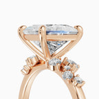 JASMINE princess cluster engagement ring - lifestyle
