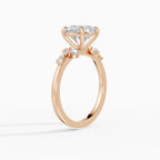 JASMINE round brilliant cluster engagement ring - comparison