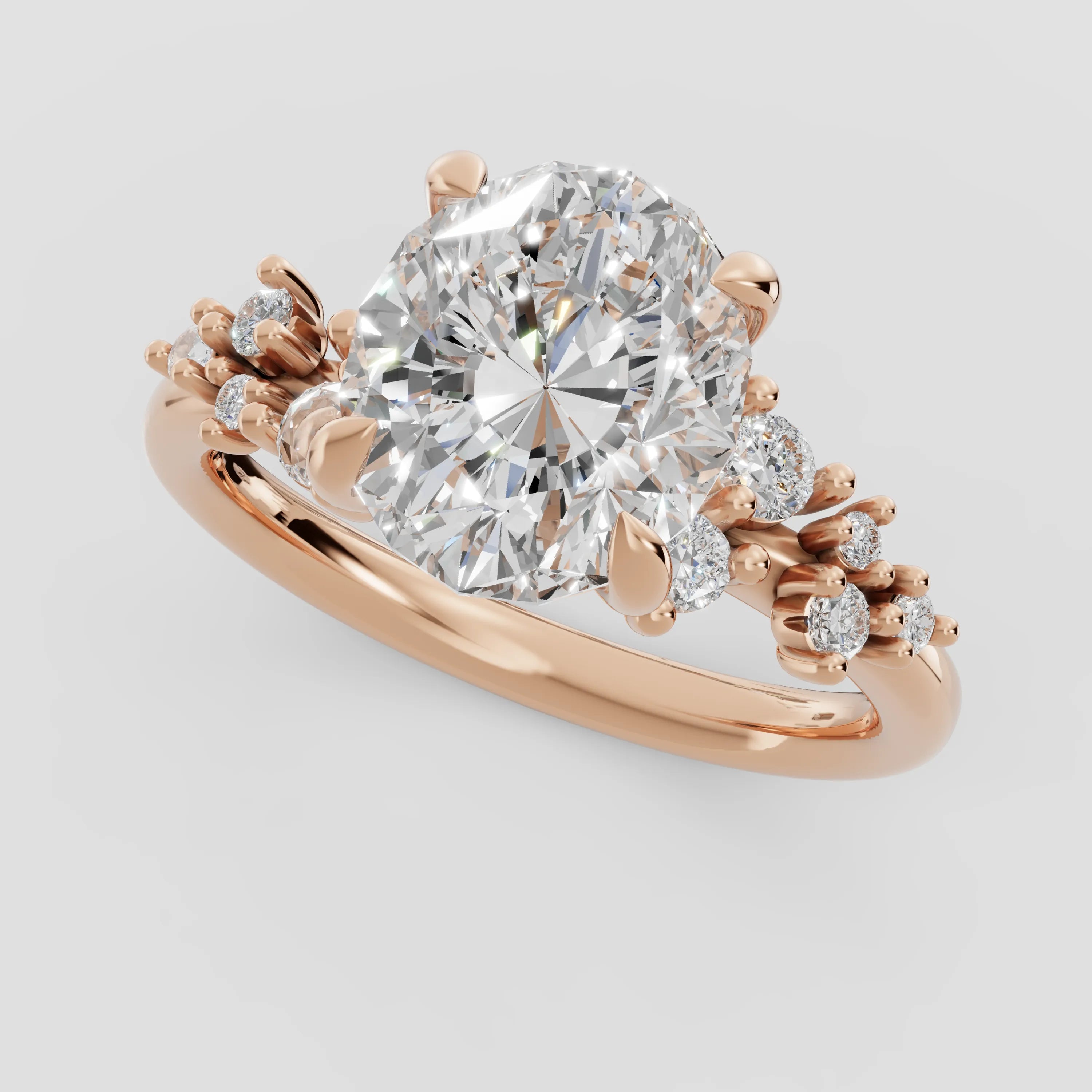 JASMINE | Anillo clúster oval