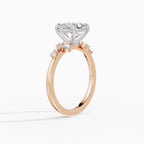 JASMINE cushion cluster engagement ring