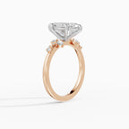 JASMINE marquise cluster engagement ring