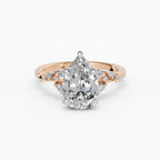 JASMINE pear cluster engagement ring