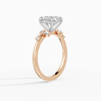 JASMINE round brilliant cluster engagement ring