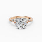 JASMINE round brilliant cluster engagement ring - gallery