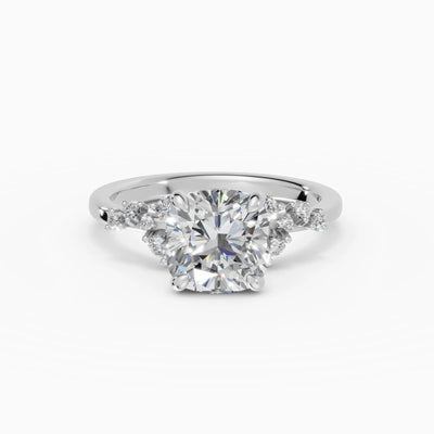 JASMINE | Anillo clúster cojín